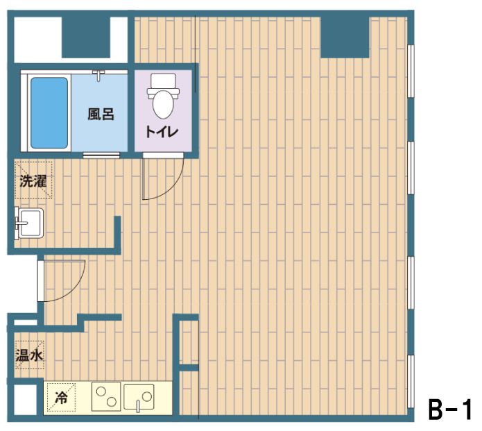 アマニカスのタイプBの間取り図