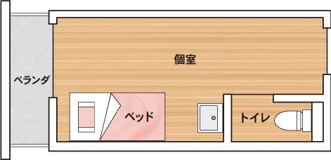 住宅型有料老人ホーム グレイスホームアメリ香椎下原の間取りの間取り図