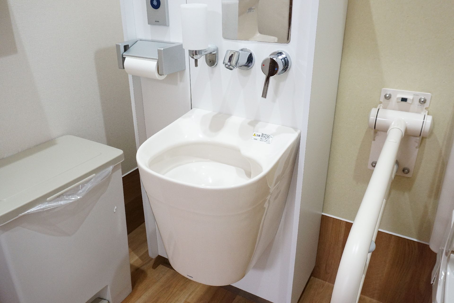 ストーマの排せつ物を洗い流すために設置されている専用の流し台