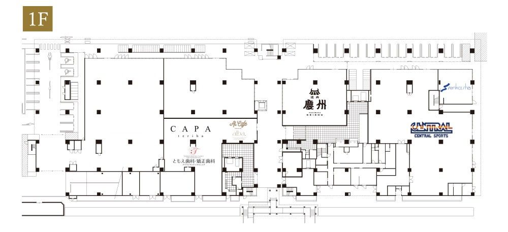 サンカルナ香椎照葉の1Ｆのフロアマップ