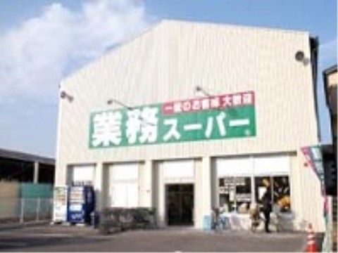 ラ・ナシカ こうざいの周辺環境。食品などの購入に便利な業務用スーパーが近くに立地している。