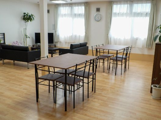 介護施設の共有スペース