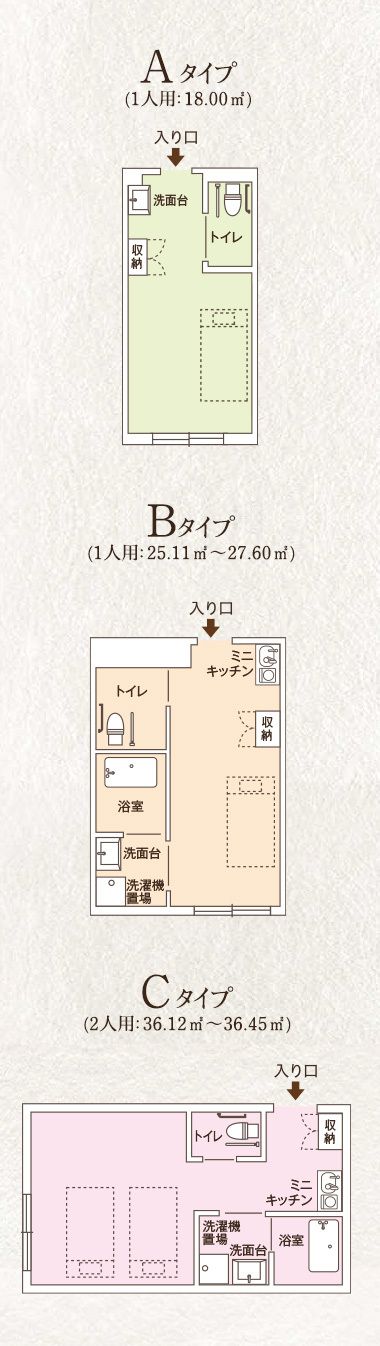 ココファン元今泉の居室の間取り図
