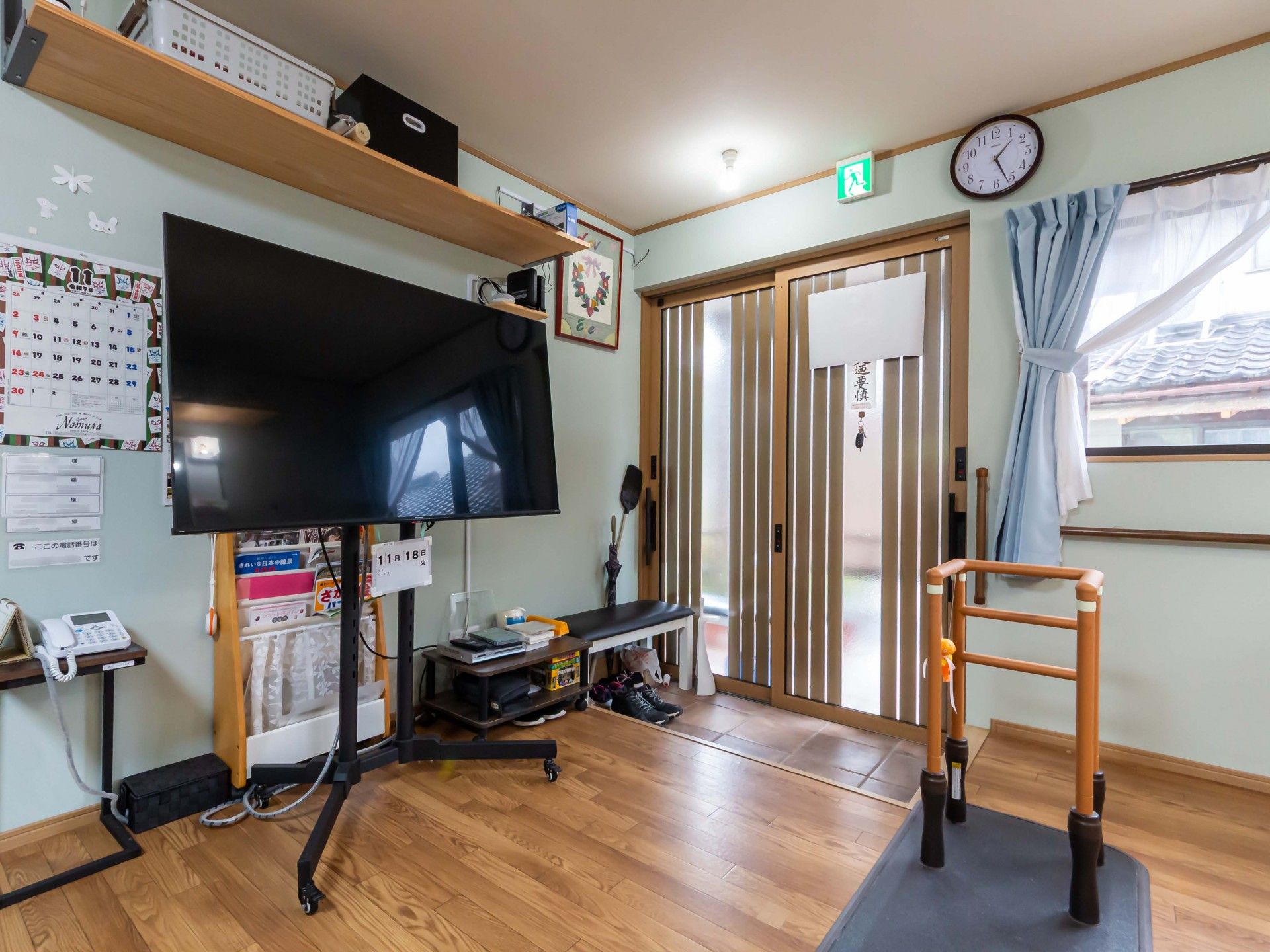 広いリビングの一角