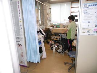 ケアスタッフと利用者の空間