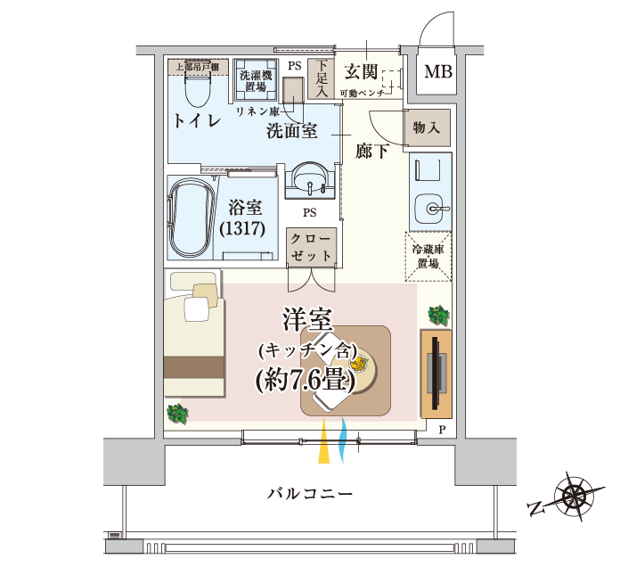 居室の間取り図