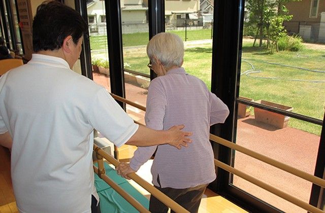 安心の歩行訓練風景