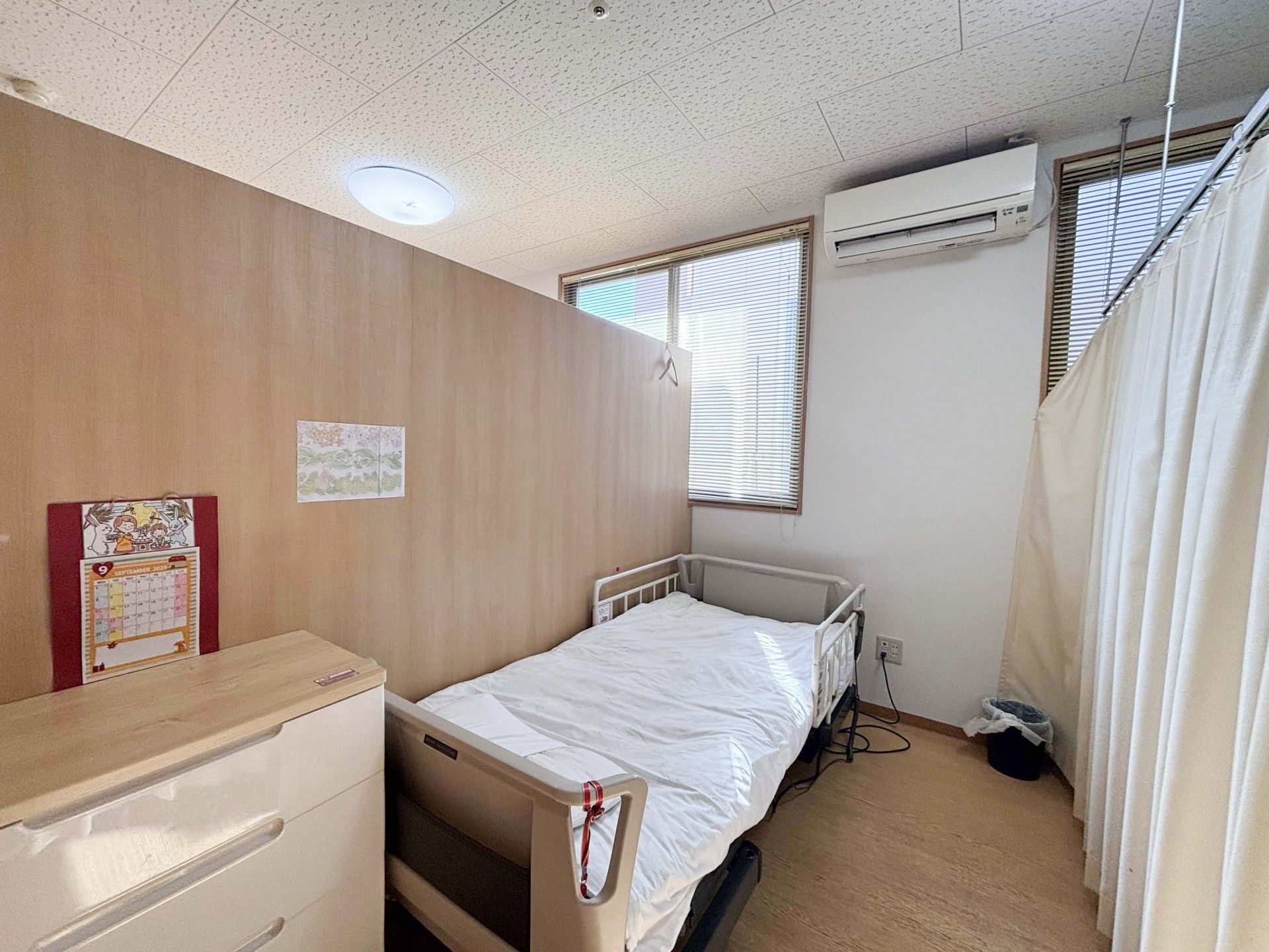 落ち着いた個室の一角