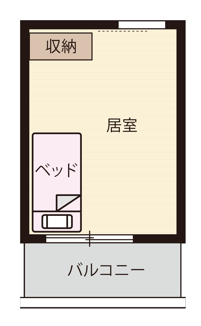 都丘テラスのF-typeの間取り図