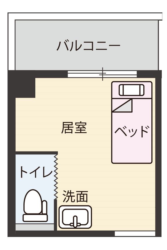 都丘テラスのC-typeの間取り図