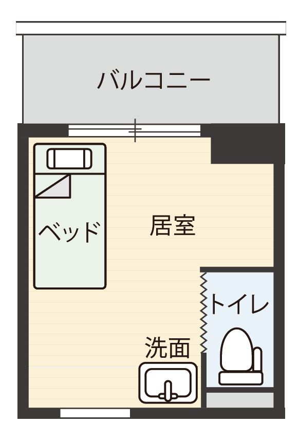 都丘テラスのB-typeの間取り図