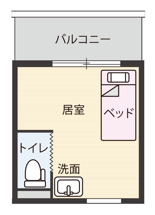 都丘テラスのA-typeの間取り図