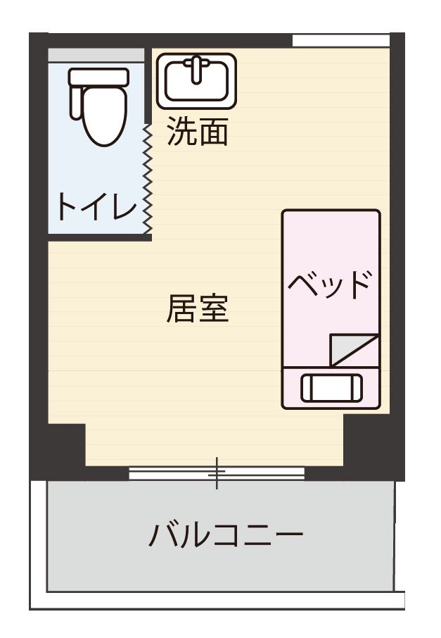都丘テラスのE-typeの間取り図