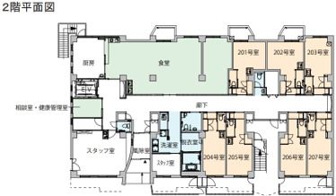 ガーデンコート 朝霞の2階のフロアマップ