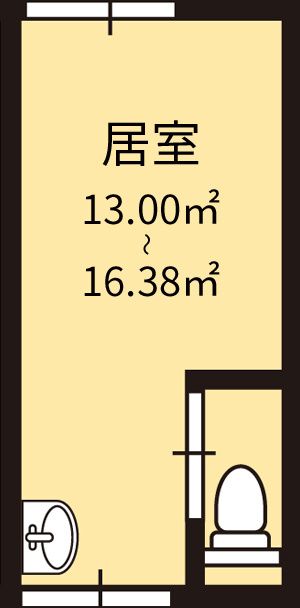 フォーユーはびきのの居室の間取り図