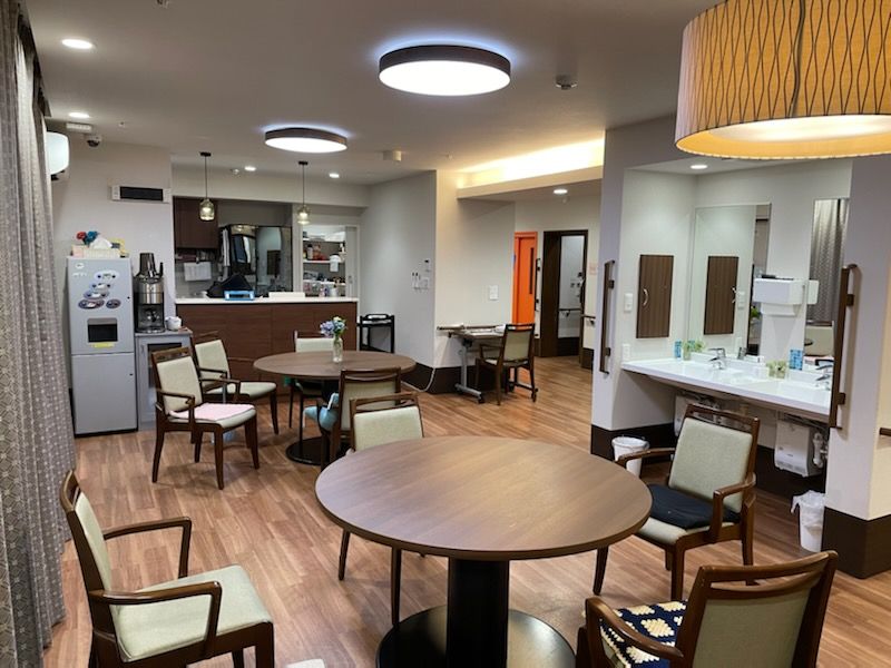 ご入居者様が集まるリビング