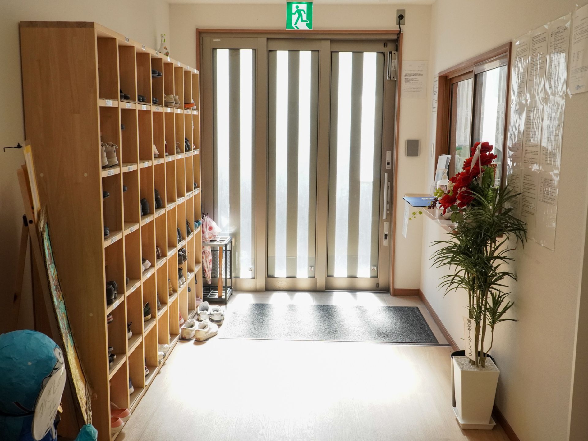 靴箱のある玄関
