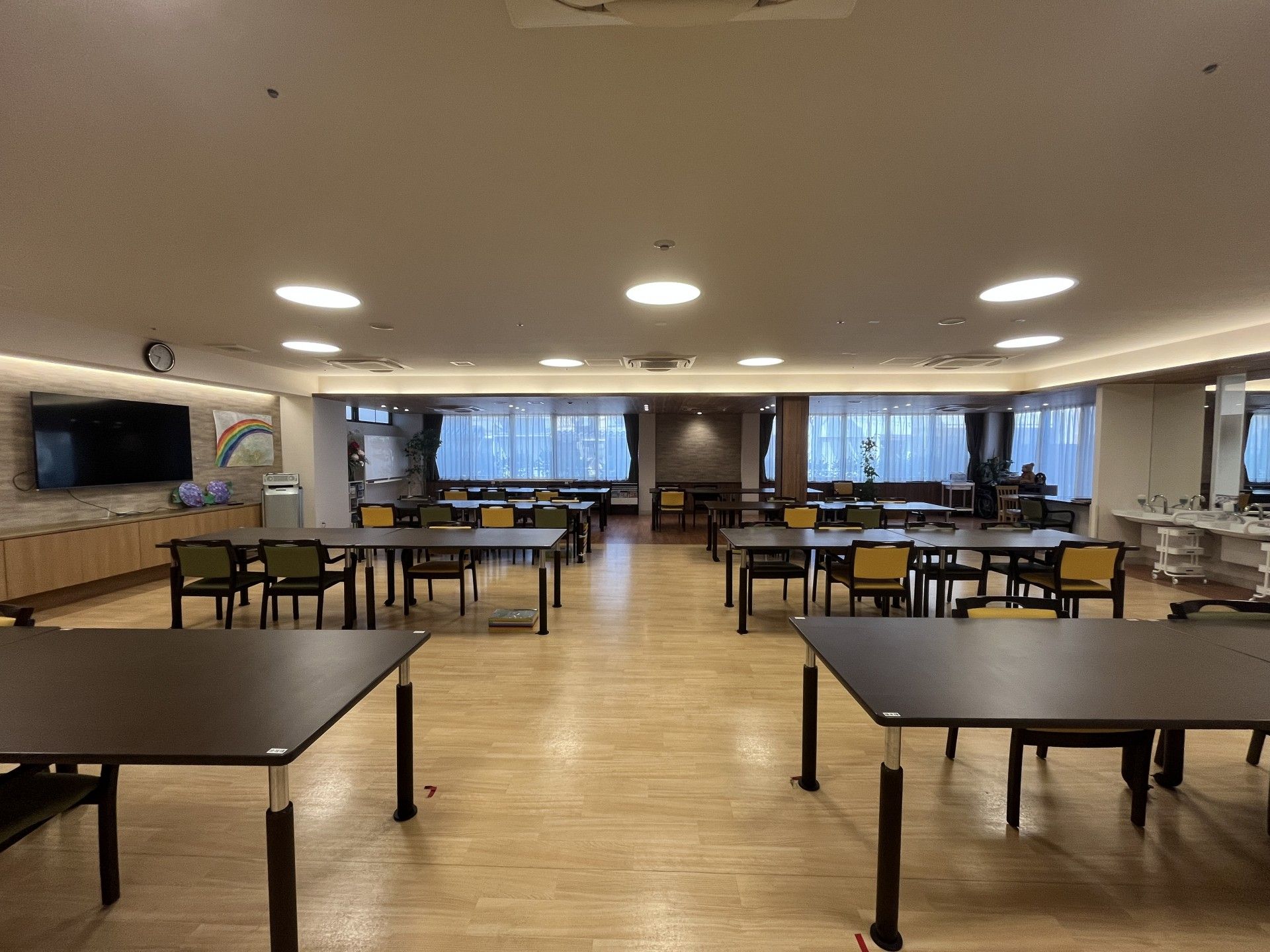 広々とした共有スペース