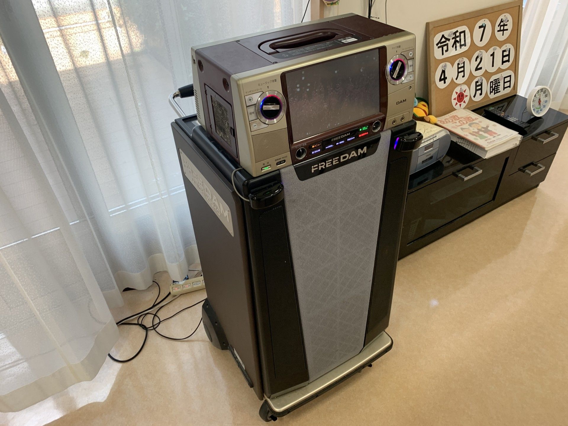 カラオケ機器の設置場所