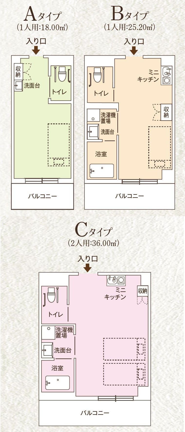 ココファン坂戸の間取りの間取り図