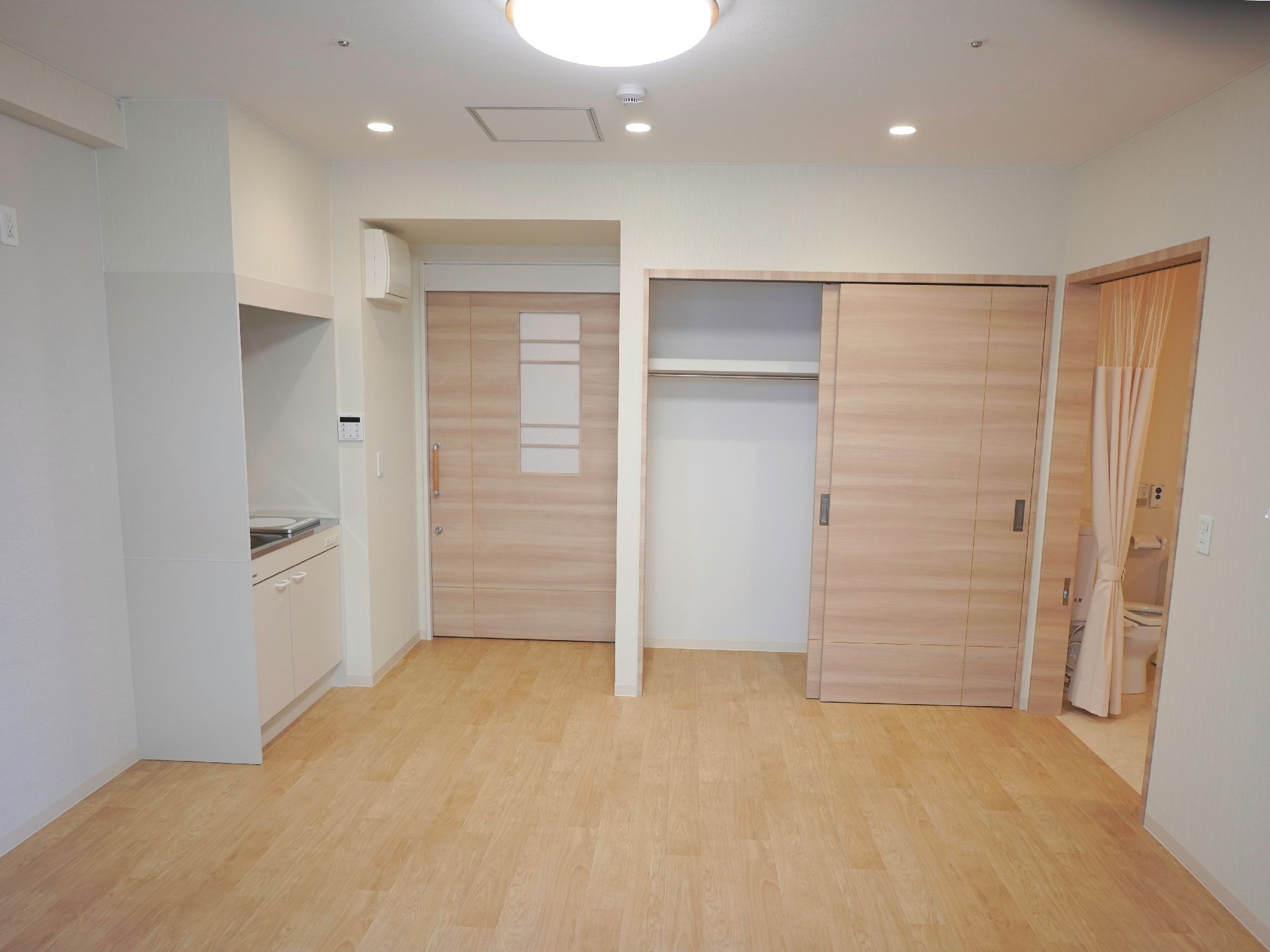 キッチンやトイレが設置されている居室