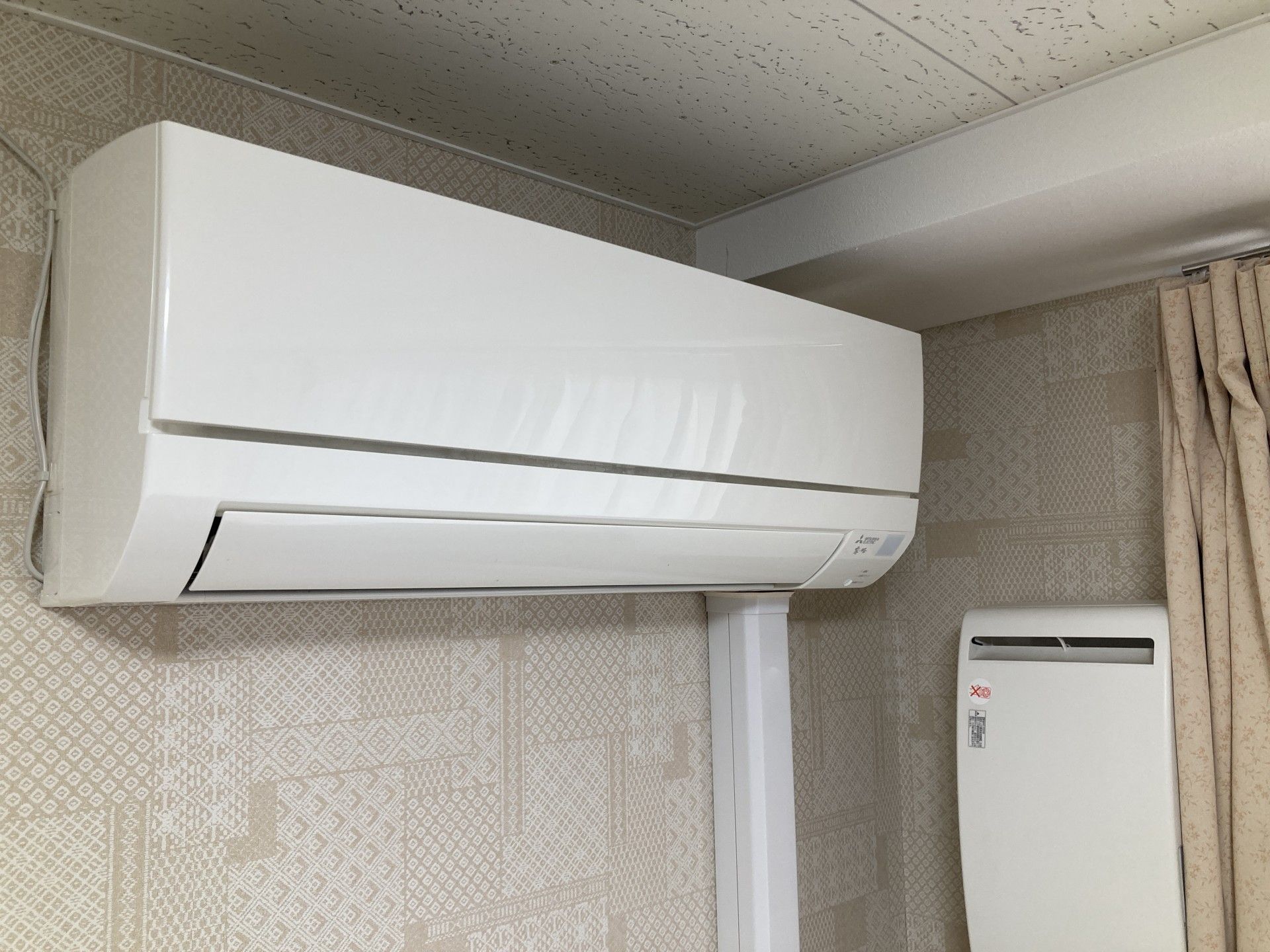 快適な空調設備の部屋