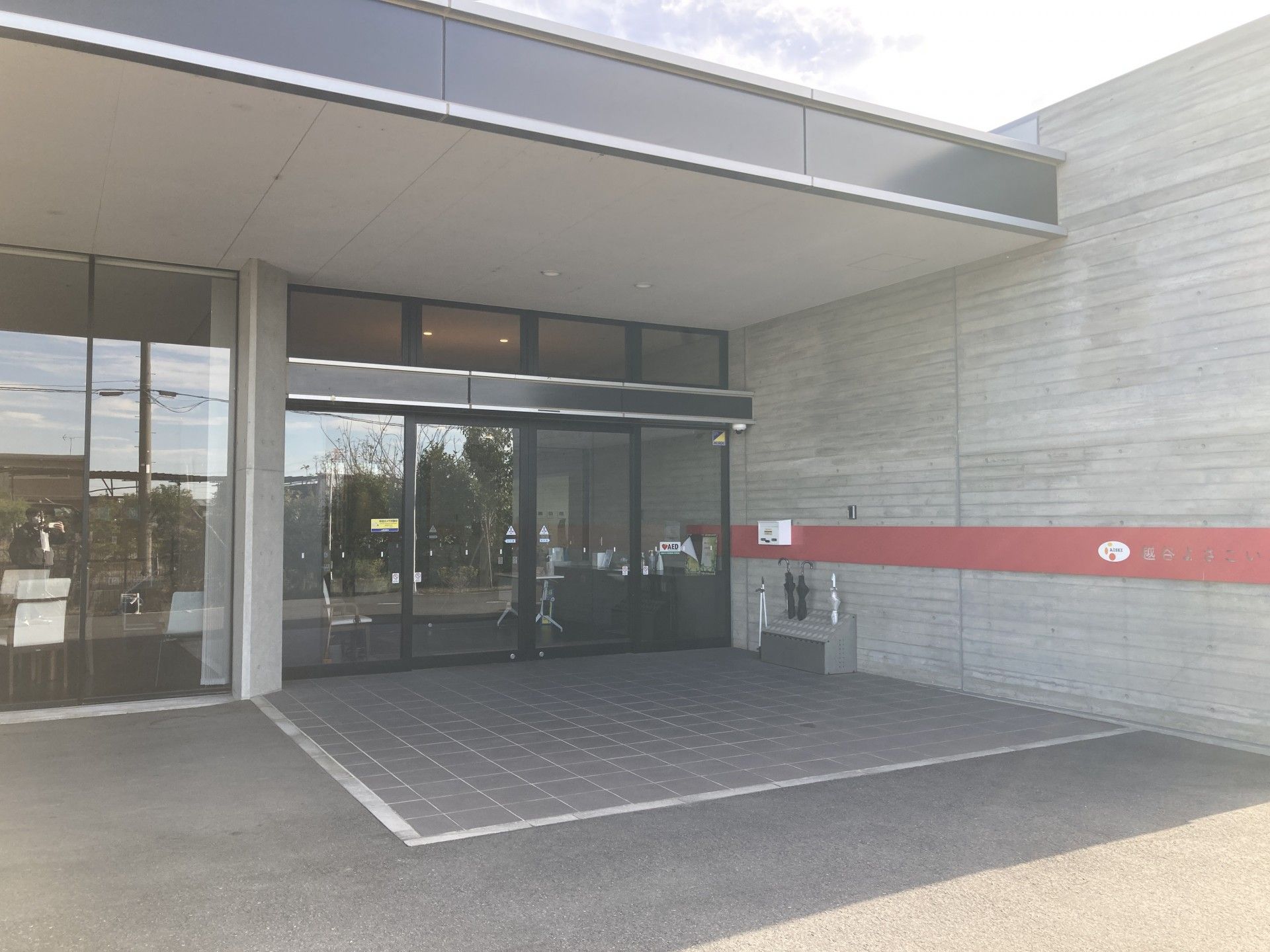 広いエントランス