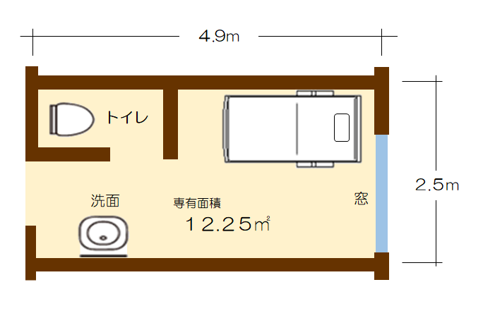 居室の間取り図