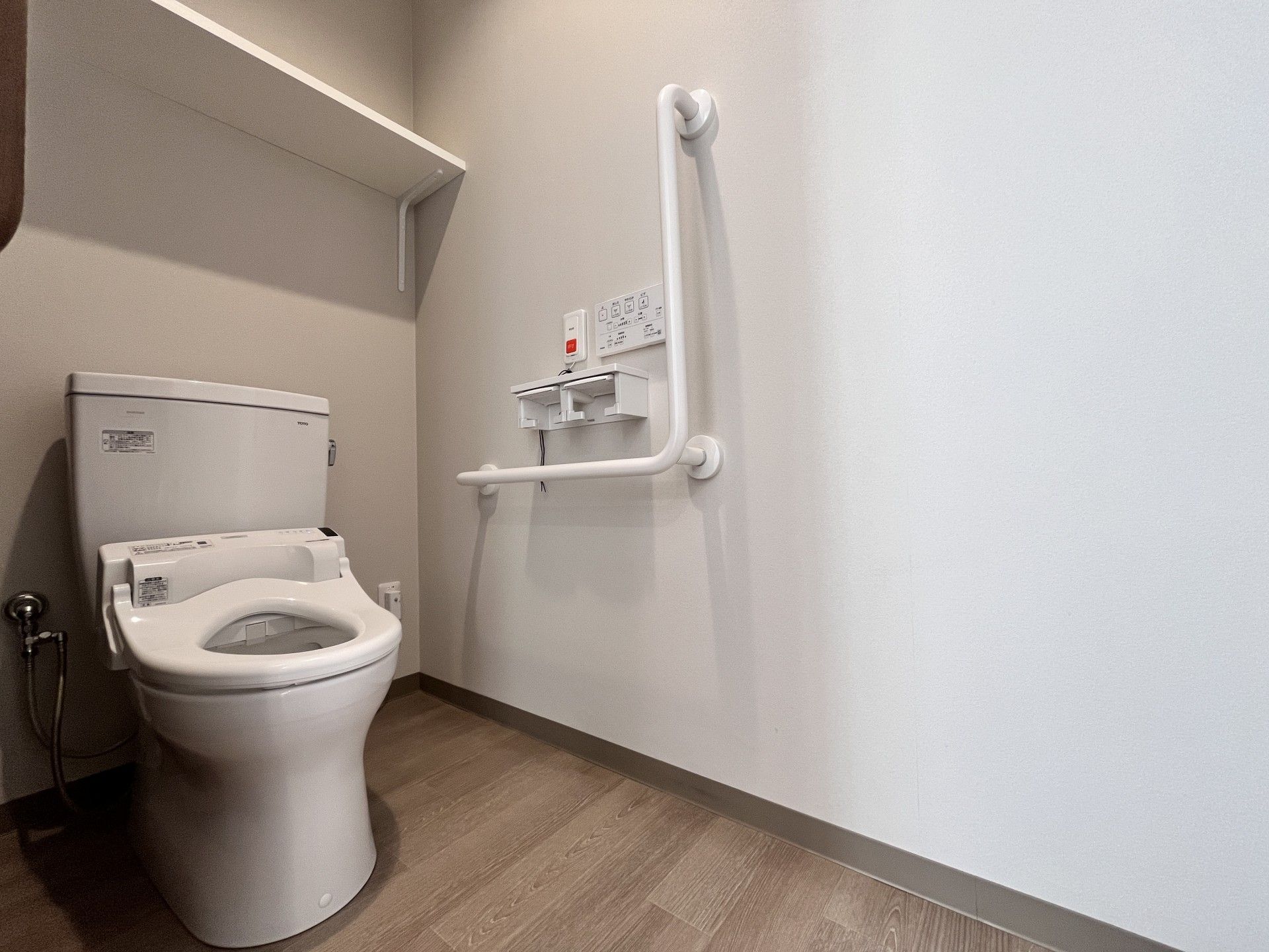 清潔なトイレ設備