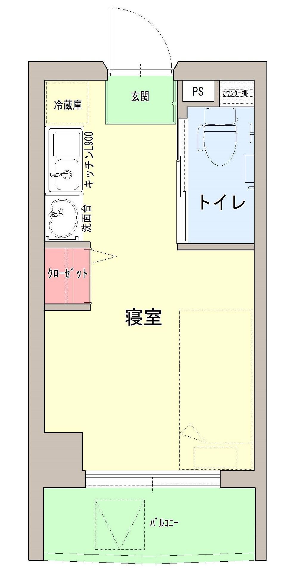 寿らいふ石神井台の居室の間取り図