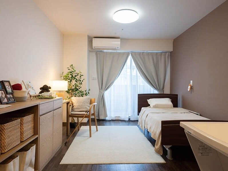 一階にあるモデルルーム。家具すべてが揃っていてすぐに住める