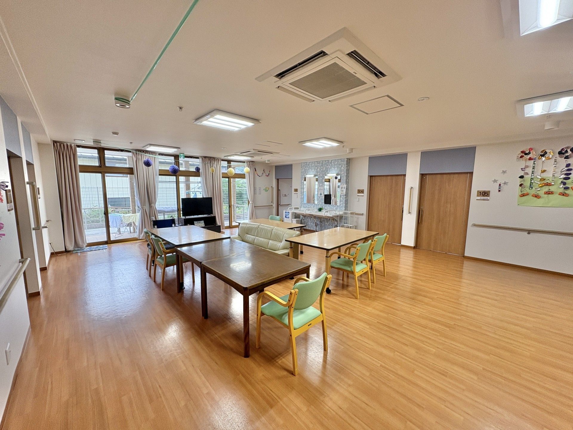 広々とした共有スペース