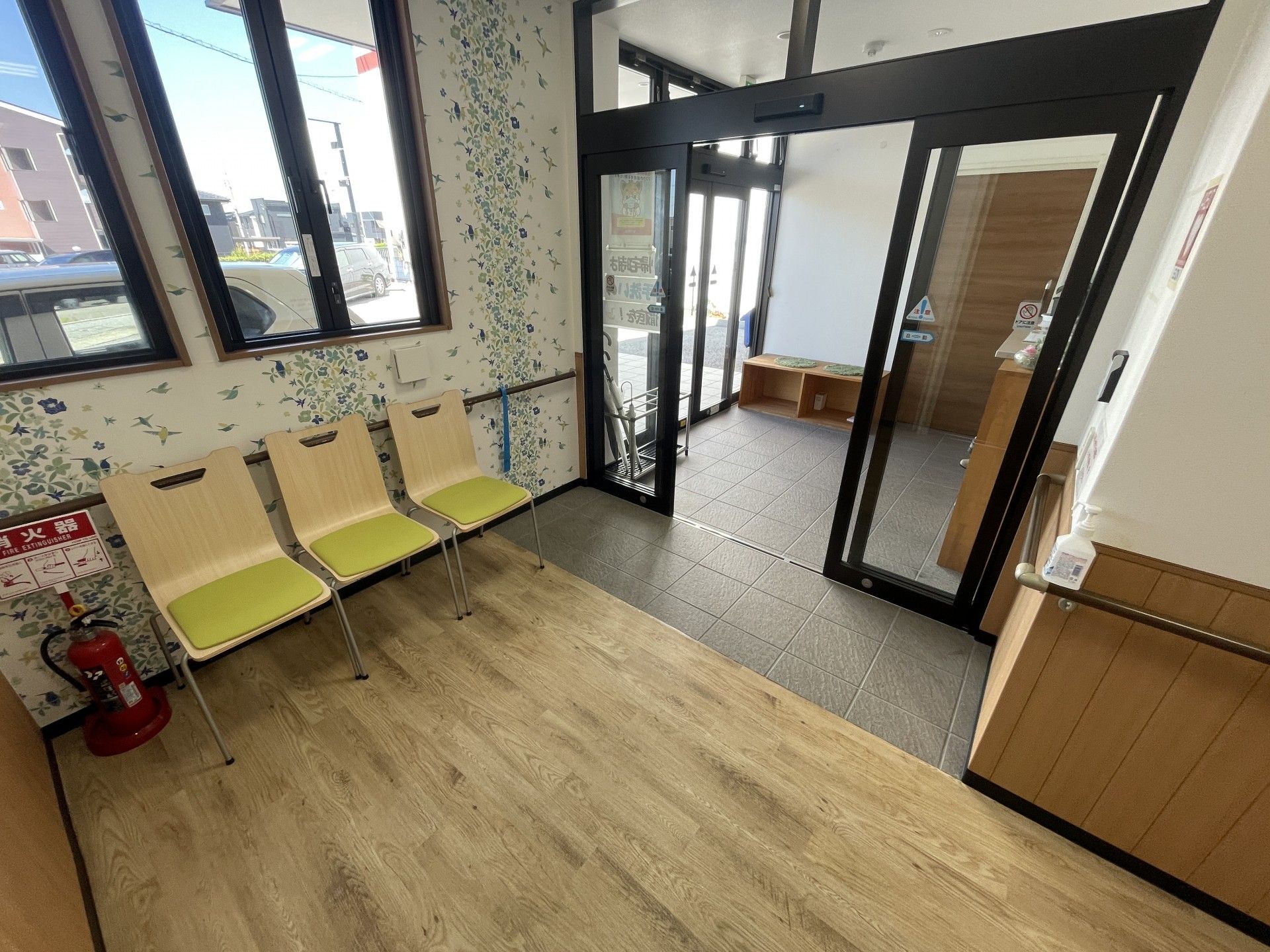 明るいエントランス