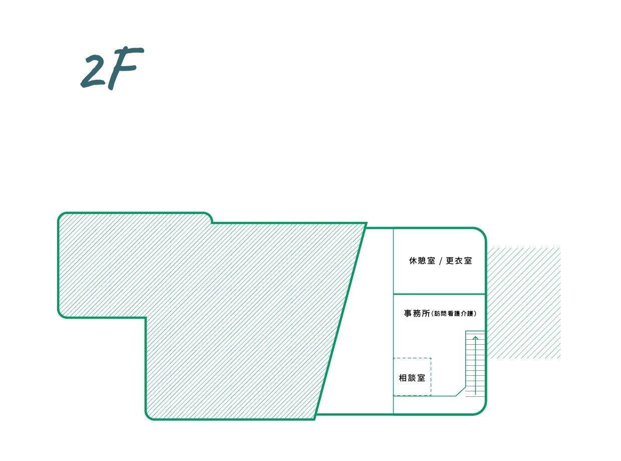 Nursing home TSUMUGIの2Ｆのフロアマップ