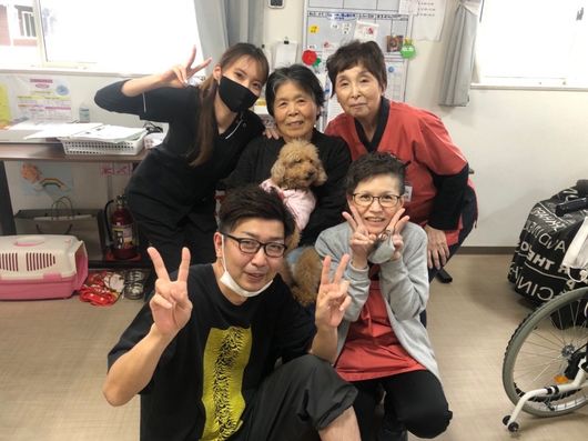 スタッフと入居者様