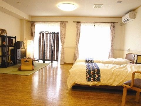 悠楽里さいたま中央の居室。居室は全て完全個室制となっておりますので、毎日をご自宅のようにお過ごしいただけます。