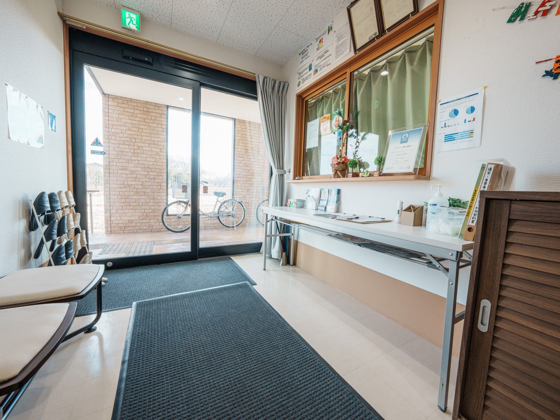 明るいエントランス