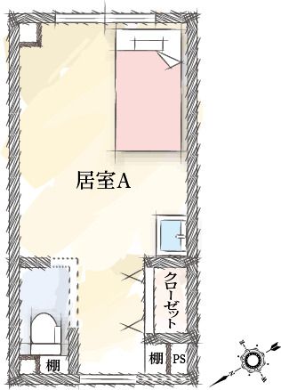 かえでシニアアルヴァンタウンのＡTypeの間取り図