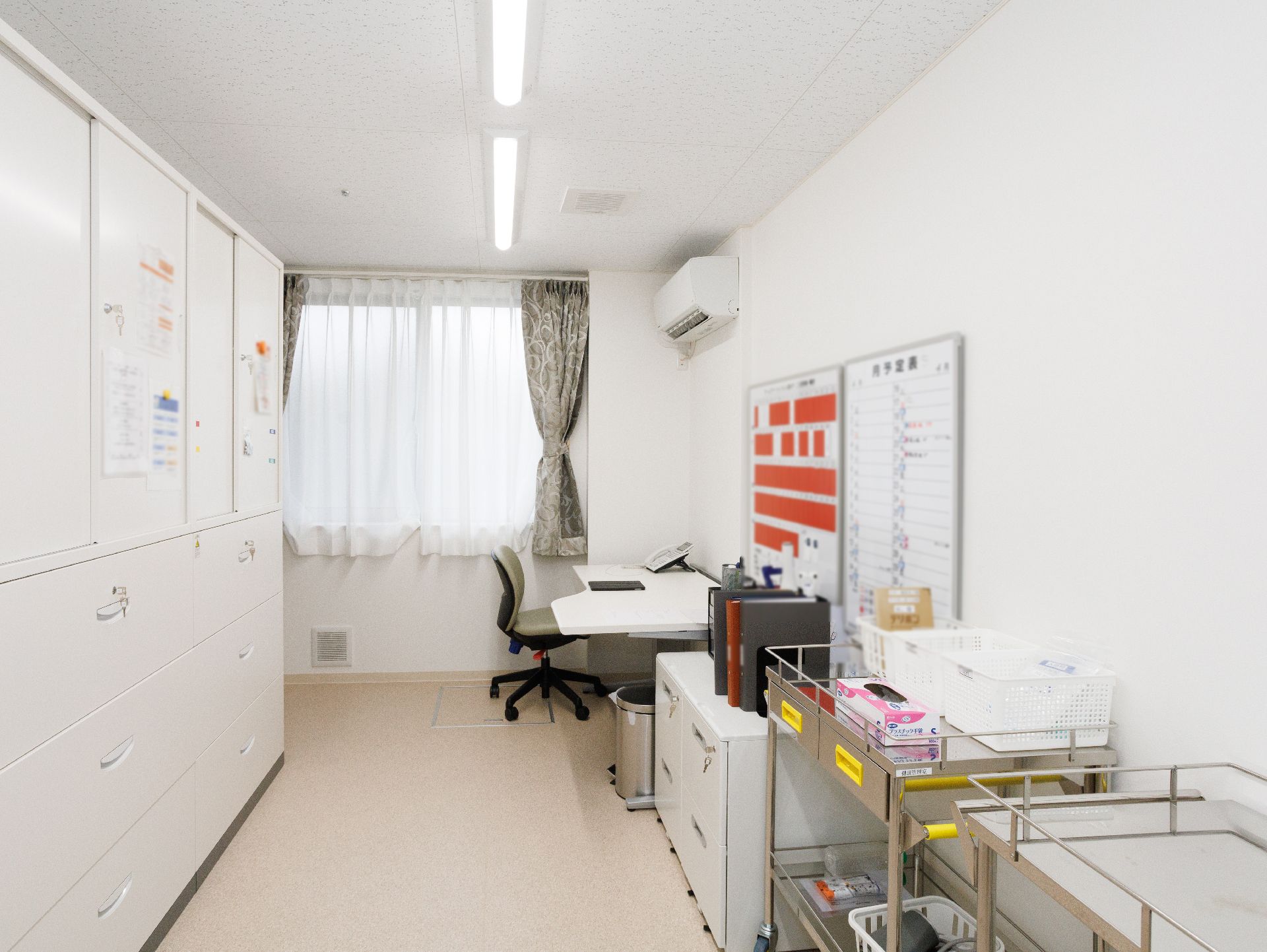 入居者の歯の検査、治療を行うために設けられた医務室