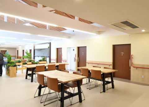 居心地の良い食堂スペース