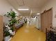 明るく広々とした廊下