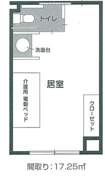 ラ・プラス鶴が沢のオレンジルームの間取り図