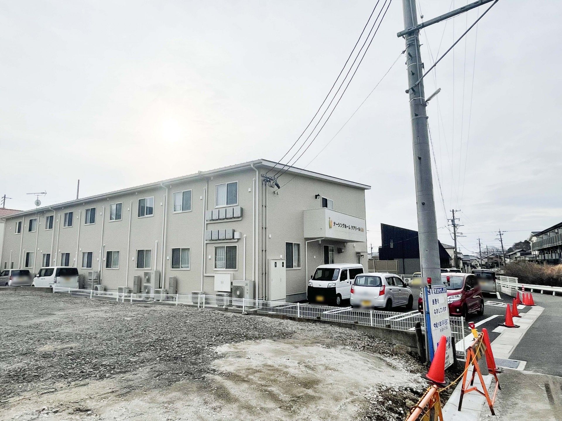 ゆったりした外観の建物