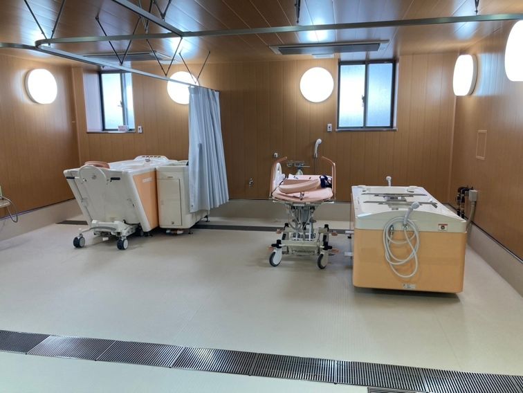 清潔な浴室設備