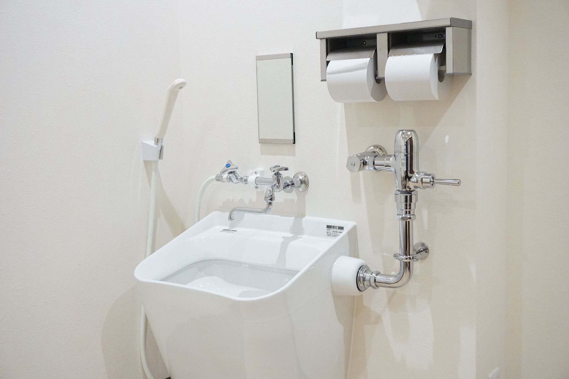 トイレに設置されている、ストーマを洗浄するための流し台