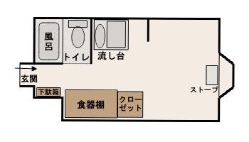 デイサポート菊水の居室の間取り図