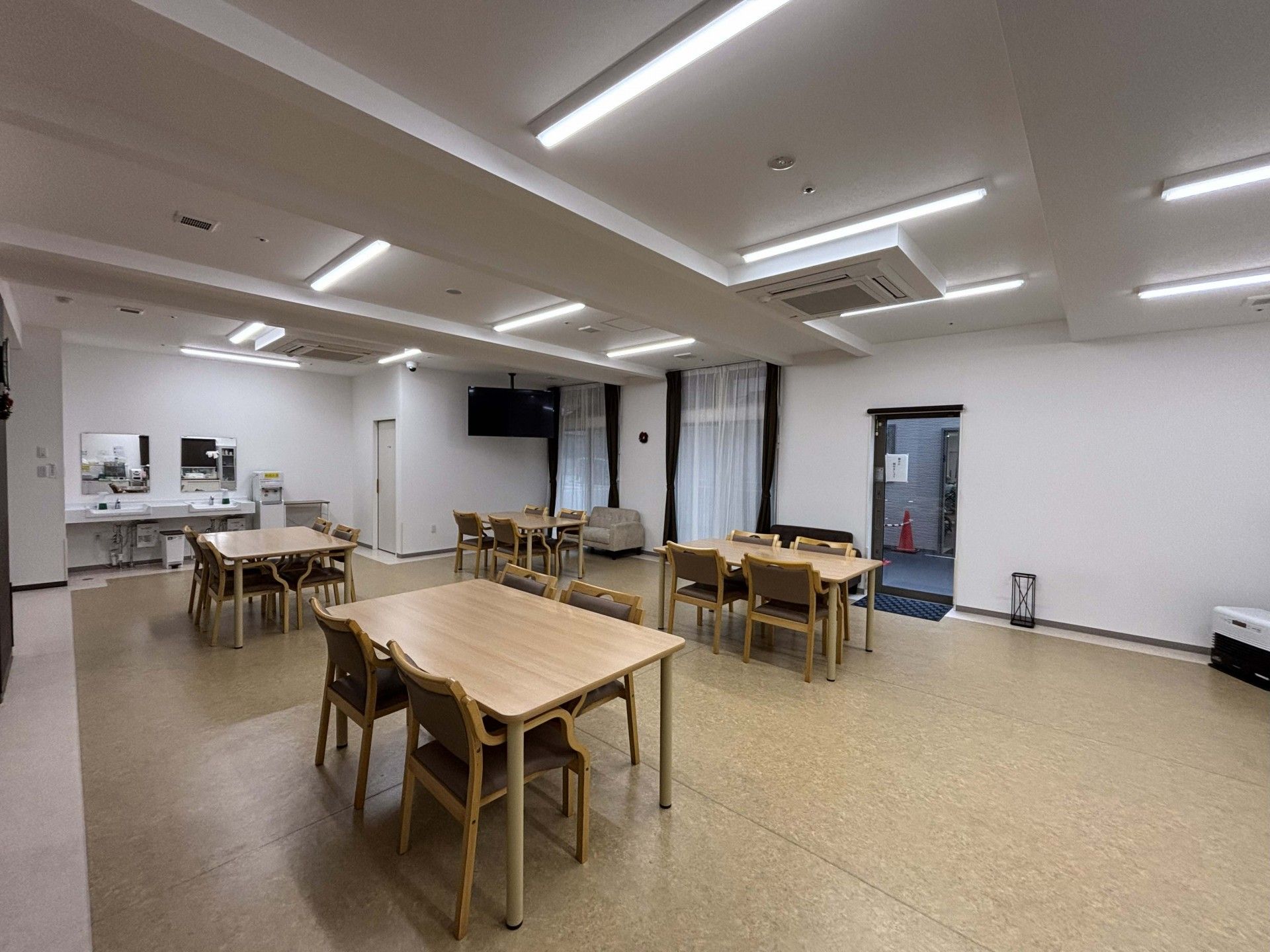 広々とした共有スペース