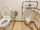 バリアフリーの明るいトイレ設備