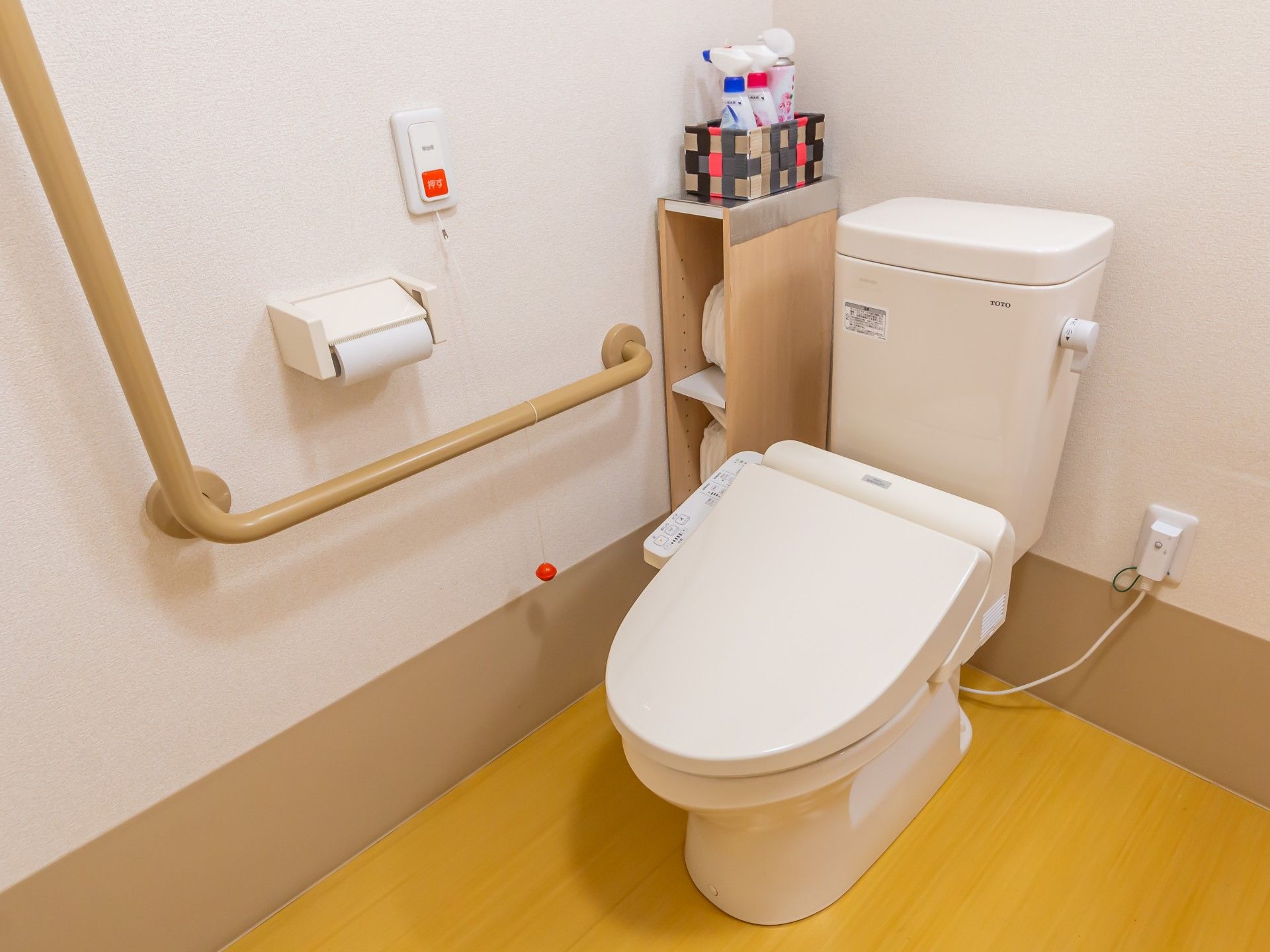 安全に配慮したトイレ