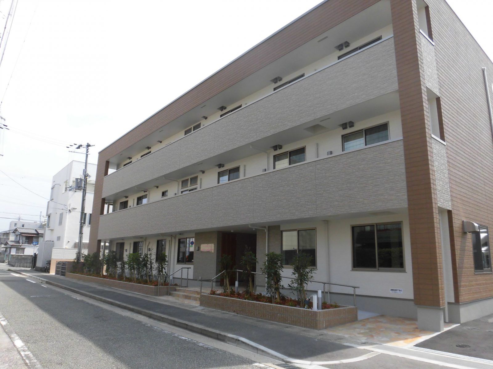 新しいケアハウスの外観